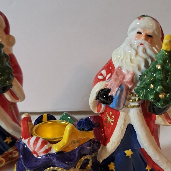 Signature Home Collection's Santa and Toy Bag, Tapered Candle Holder, set of 2 - Picture 5 of 9